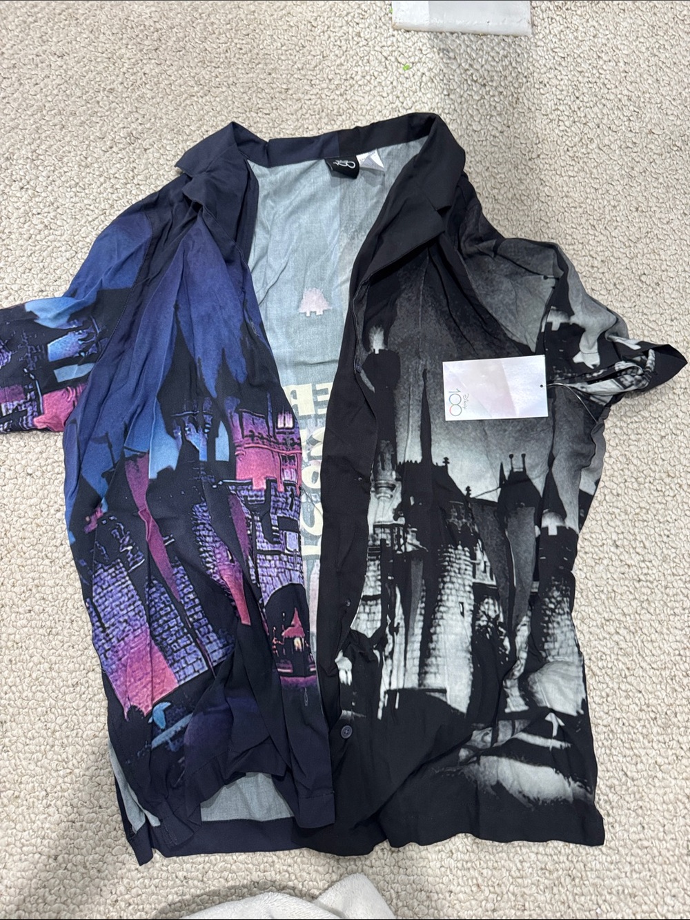 Disney 100 button down wonderful world of Disney shirt